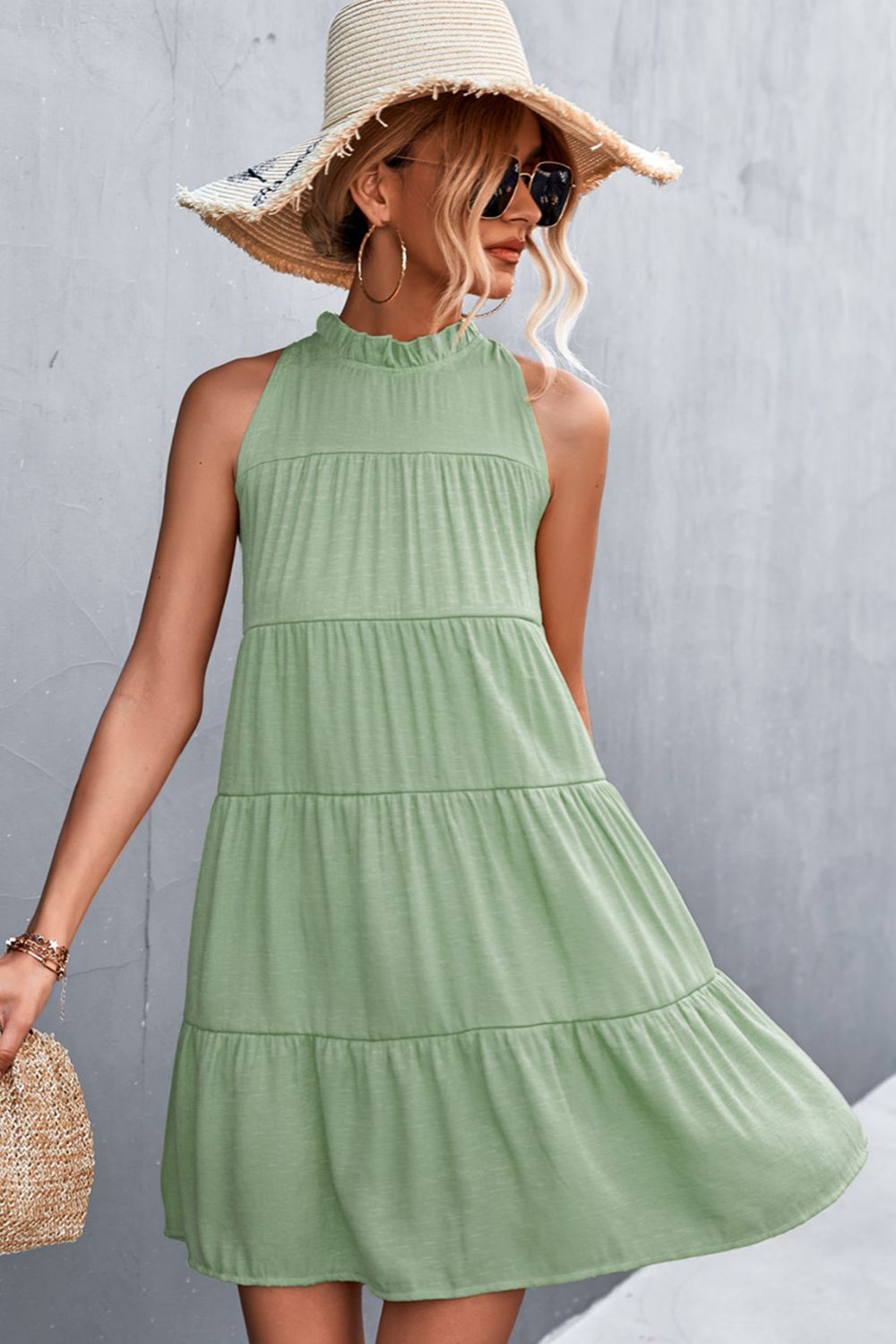 Gabriella Grecian Tiered Dress