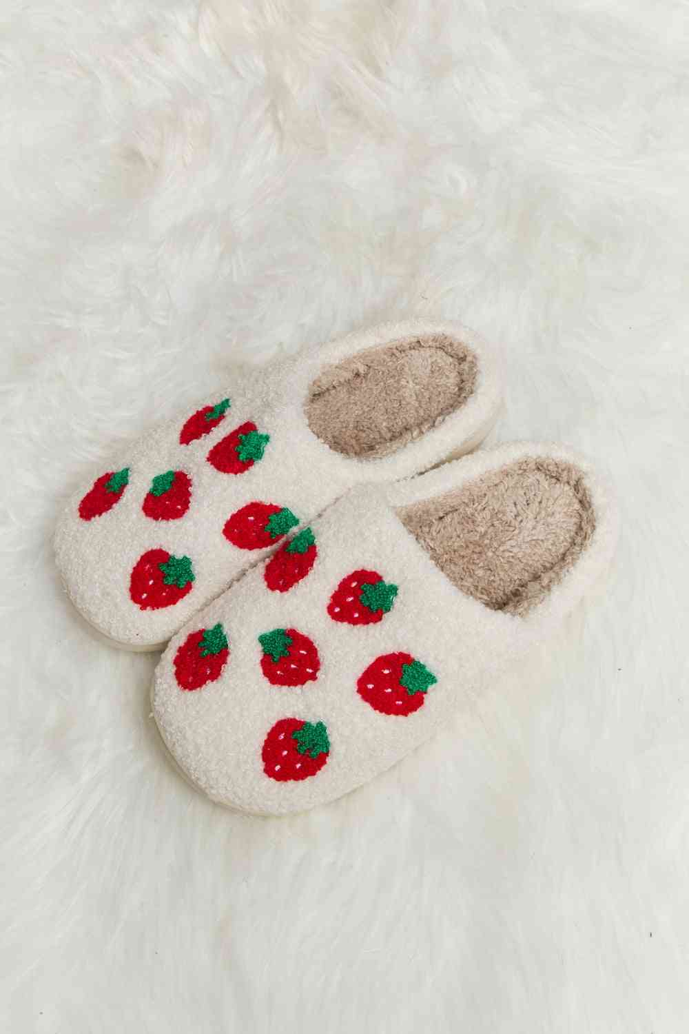 Melody Strawberry Printed Slippers