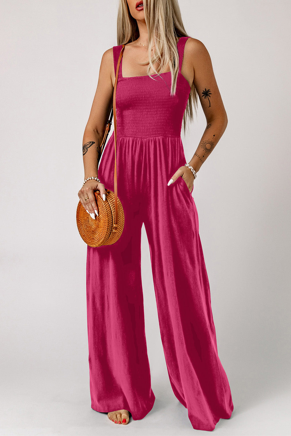 Zoe  Square Neck Jumpsuit