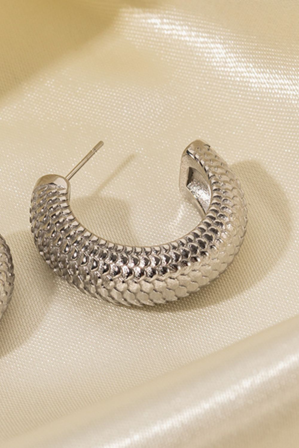 Elaina Scale Hoop Earrings