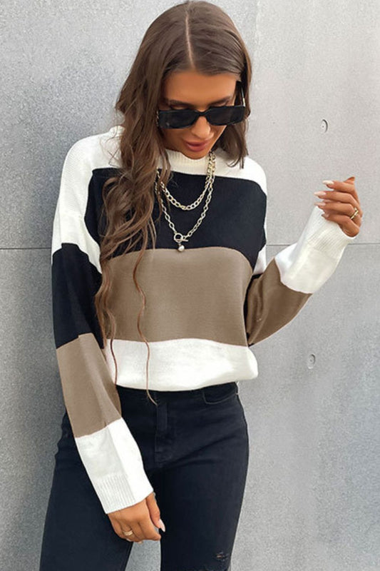 Maggie Color Block Sweater