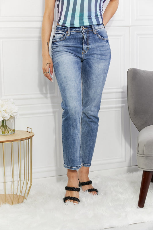 Ivanna High Rise Slim Straight Jeans