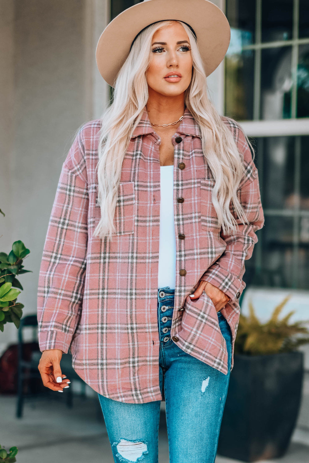 Riley Plaid Shacket