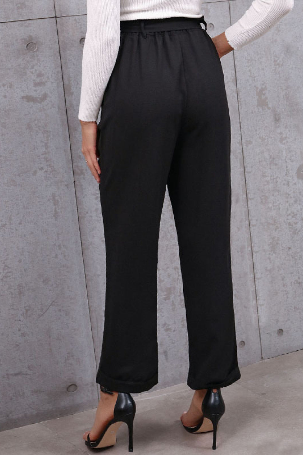 Wanda Belted Paperbag Waist Pants