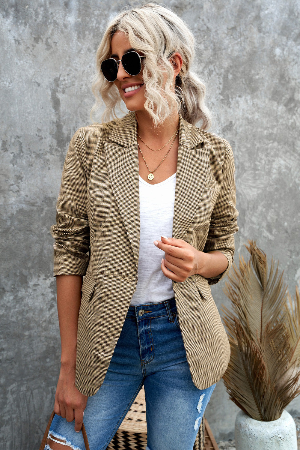 Lilly Plaid Blazer