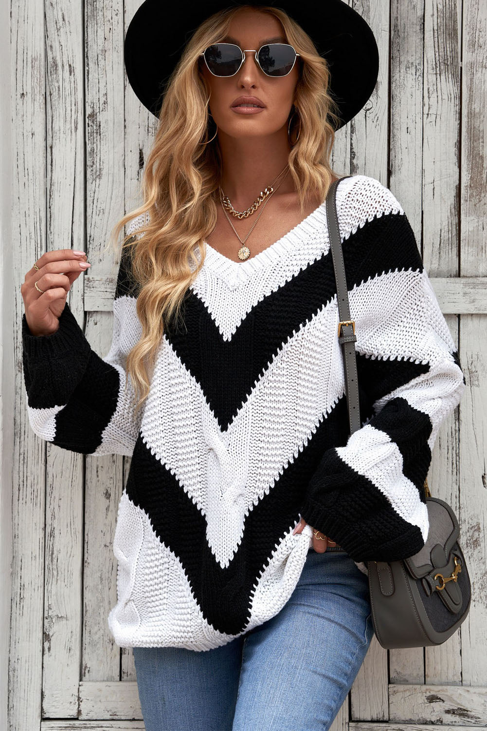 Chelsea Chevron Sweater