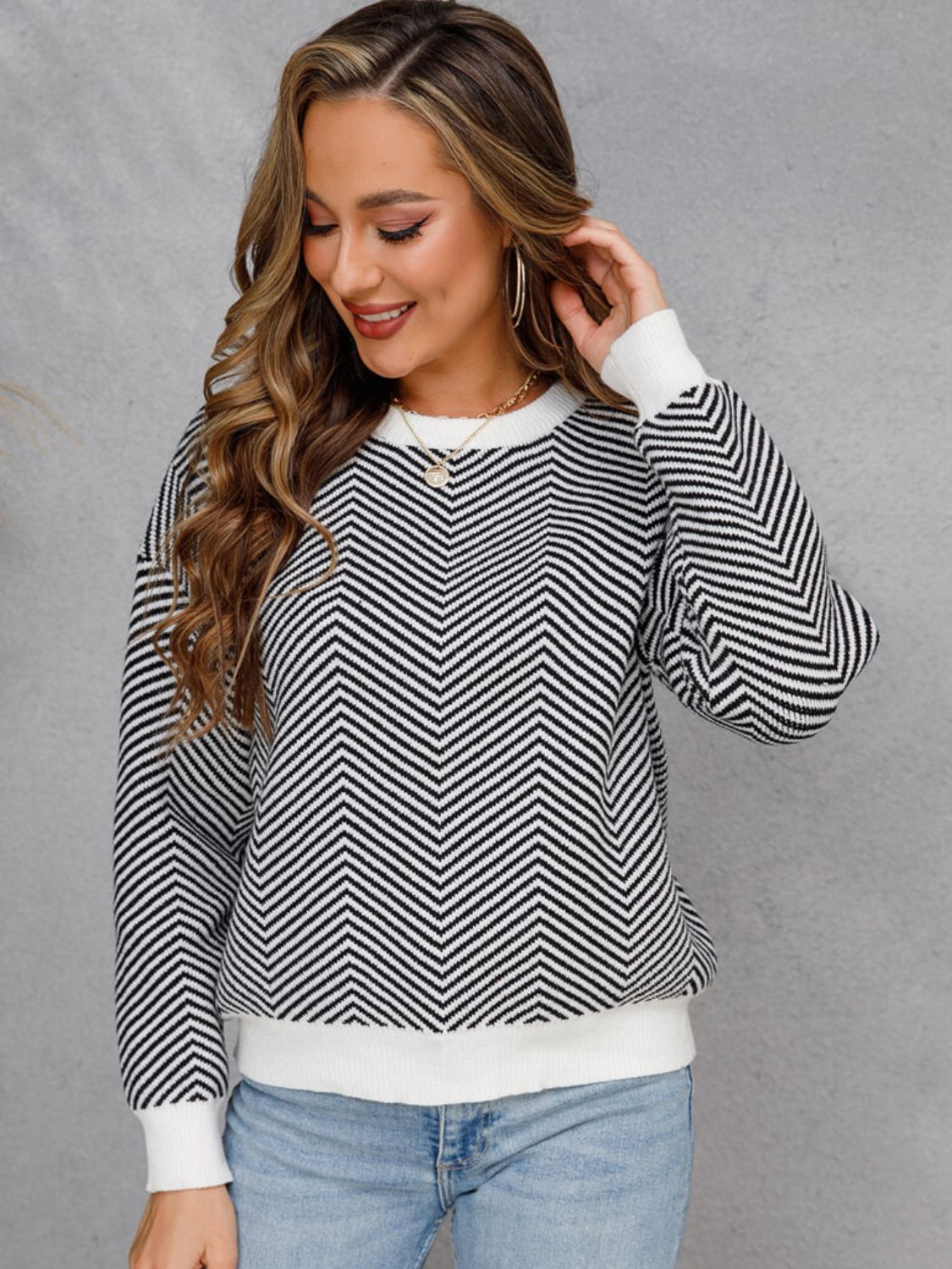 Christina Chevron Pullover