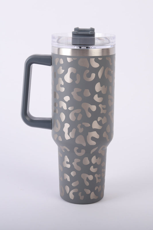 Ryanne Leopard Tumbler in Mid Gray