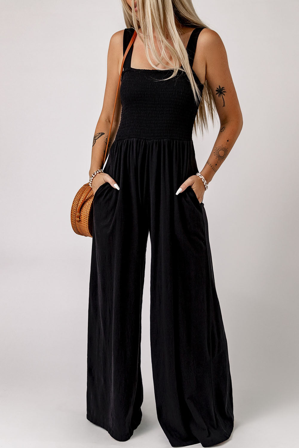 Zoe  Square Neck Jumpsuit