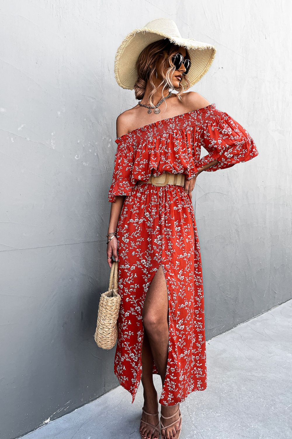 Sawyer Floral Off-Shoulder Dress