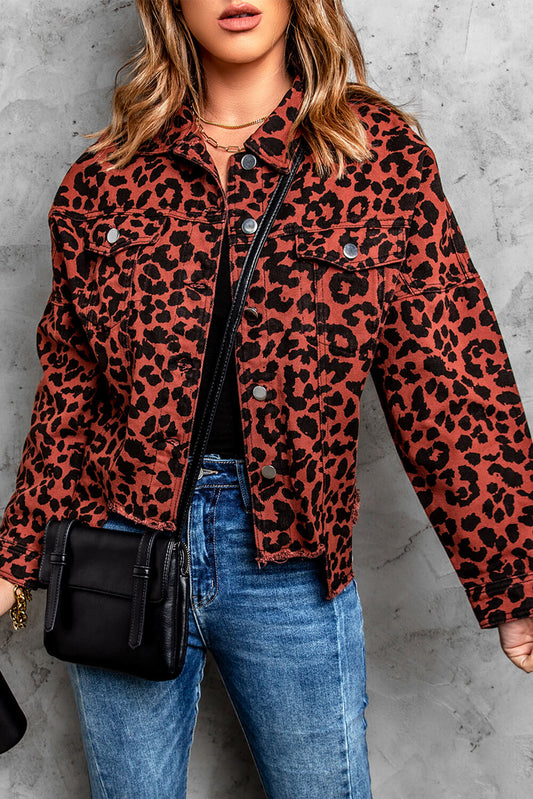 Izabella Leopard Print Jacket