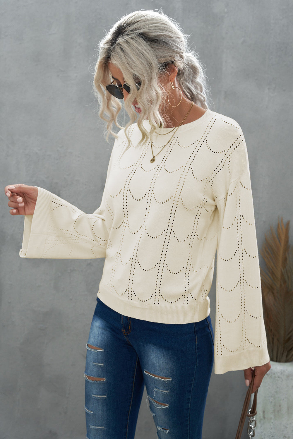 Phebe Flare Sleeve Sweater