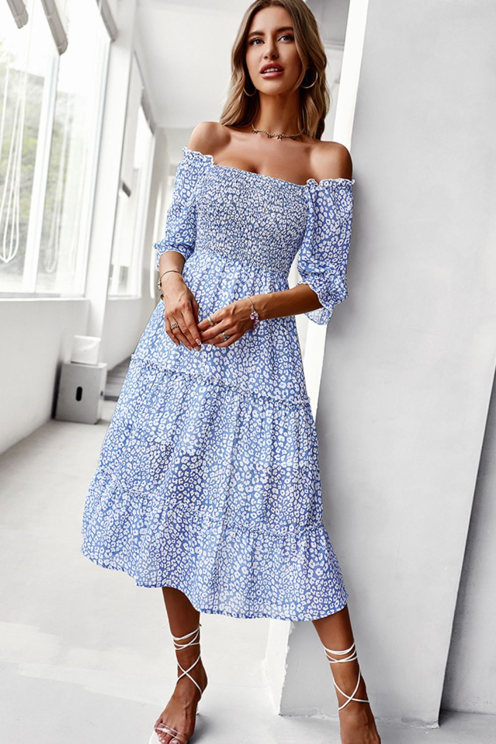 Gwen Floral Off-Shoulder Dress