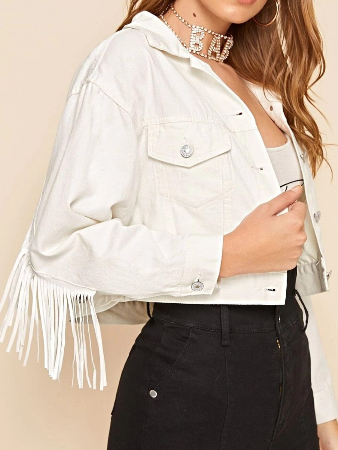 Lola Fringe Denim Jacket