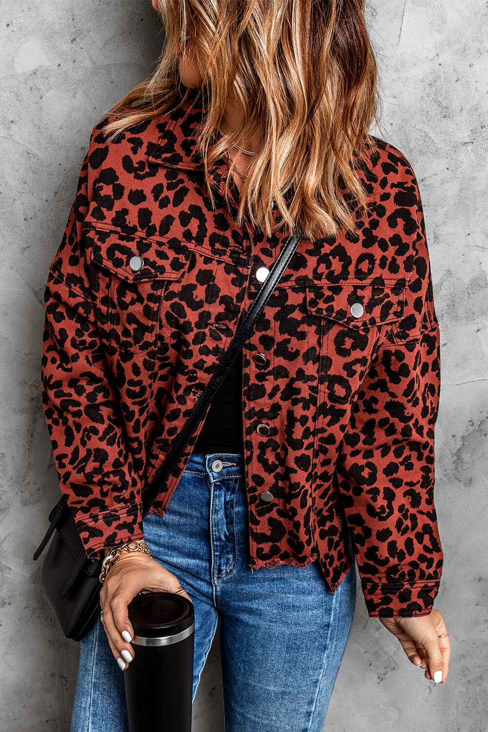 Izabella Leopard Print Jacket