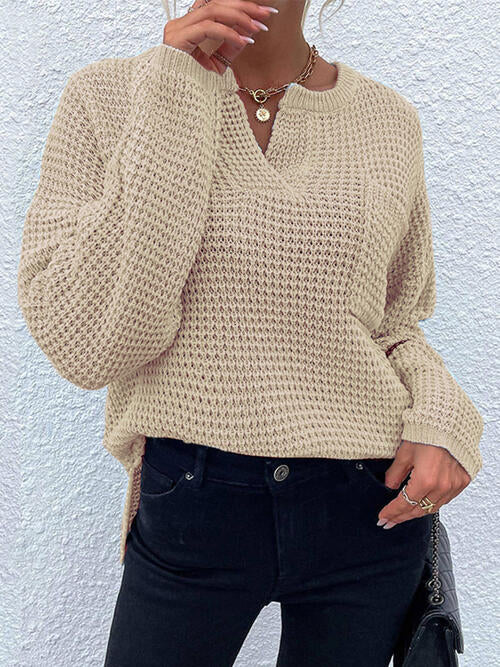 Paityn Notched Sweater