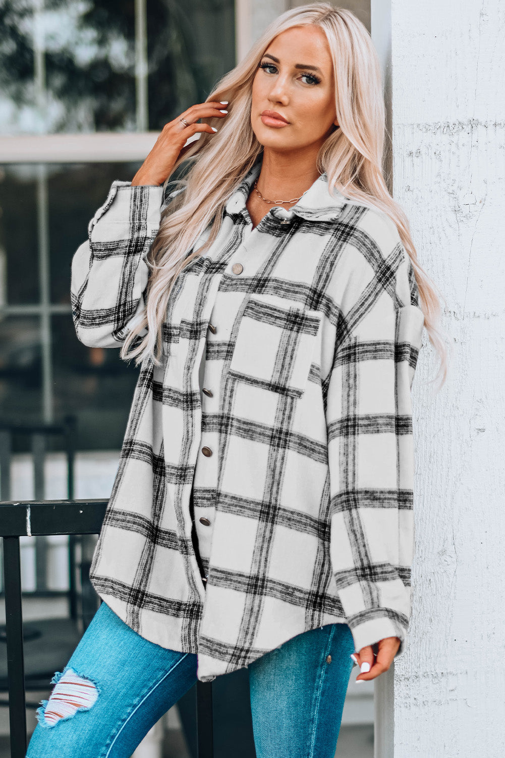 Riley Plaid Shacket