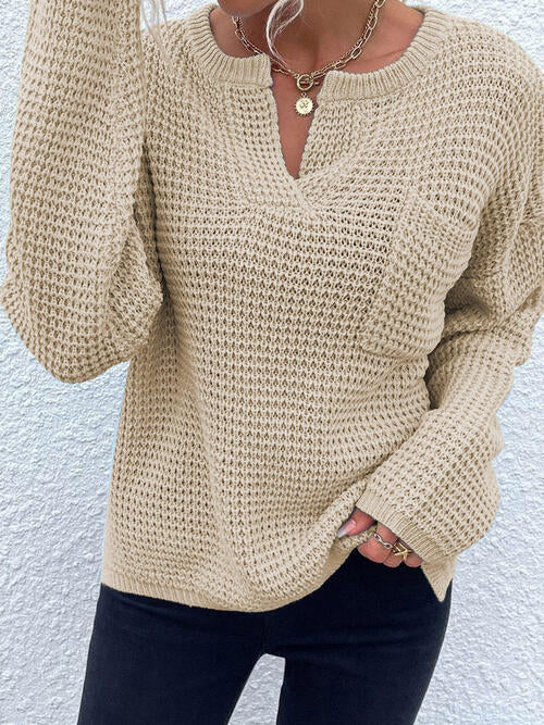 Paityn Notched Sweater