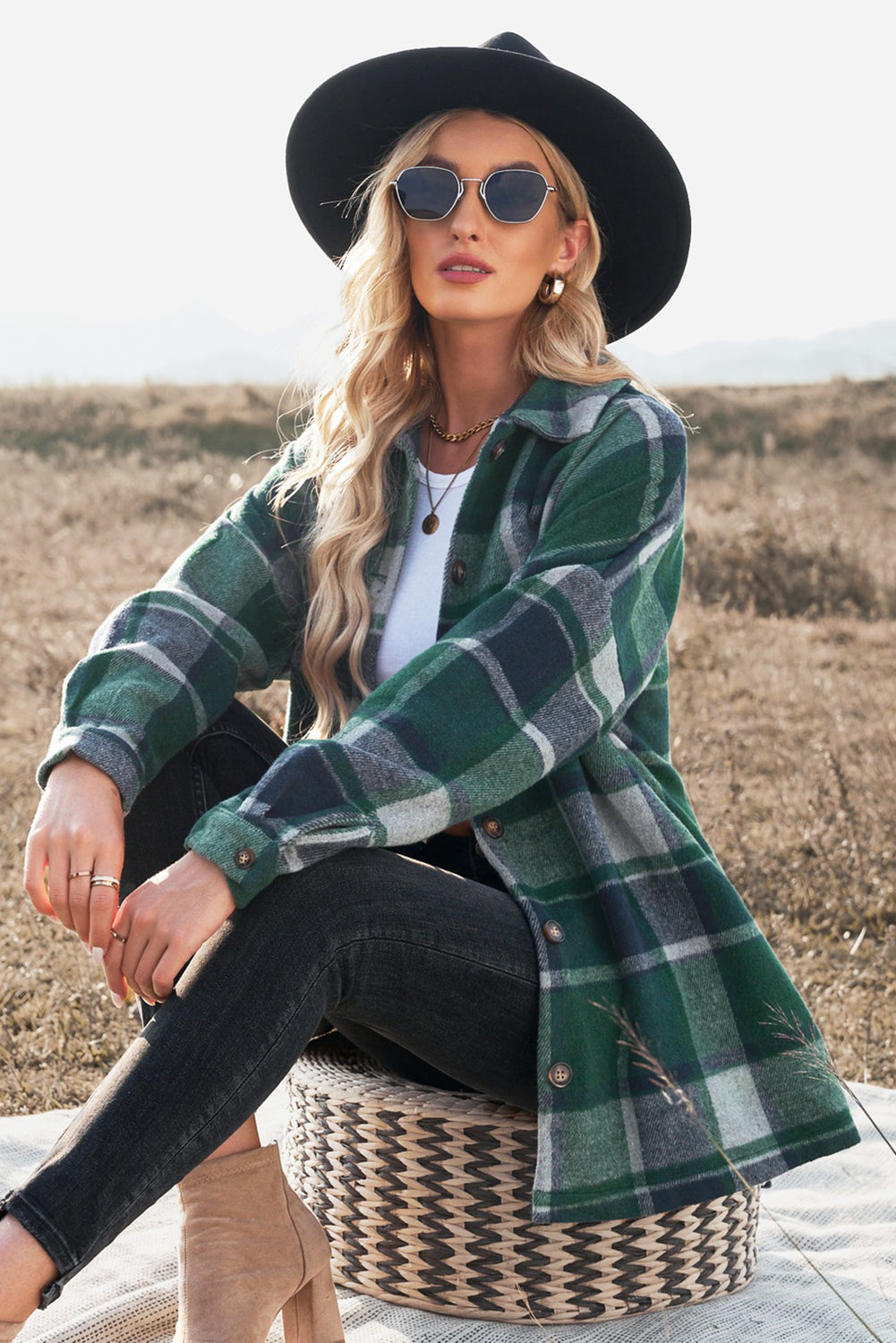 Noa Plaid Shacket