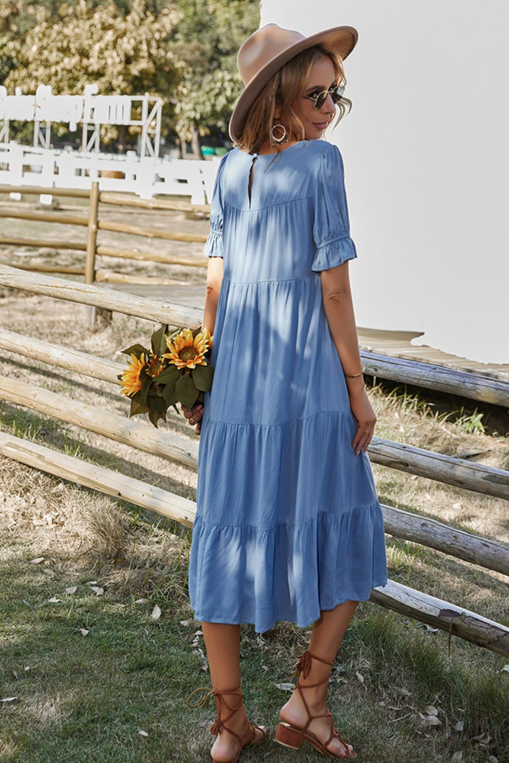 Aniya Tiered Midi Dress