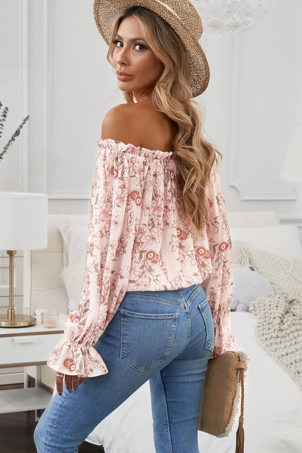 Kathryn Floral Off-Shoulder Blouse