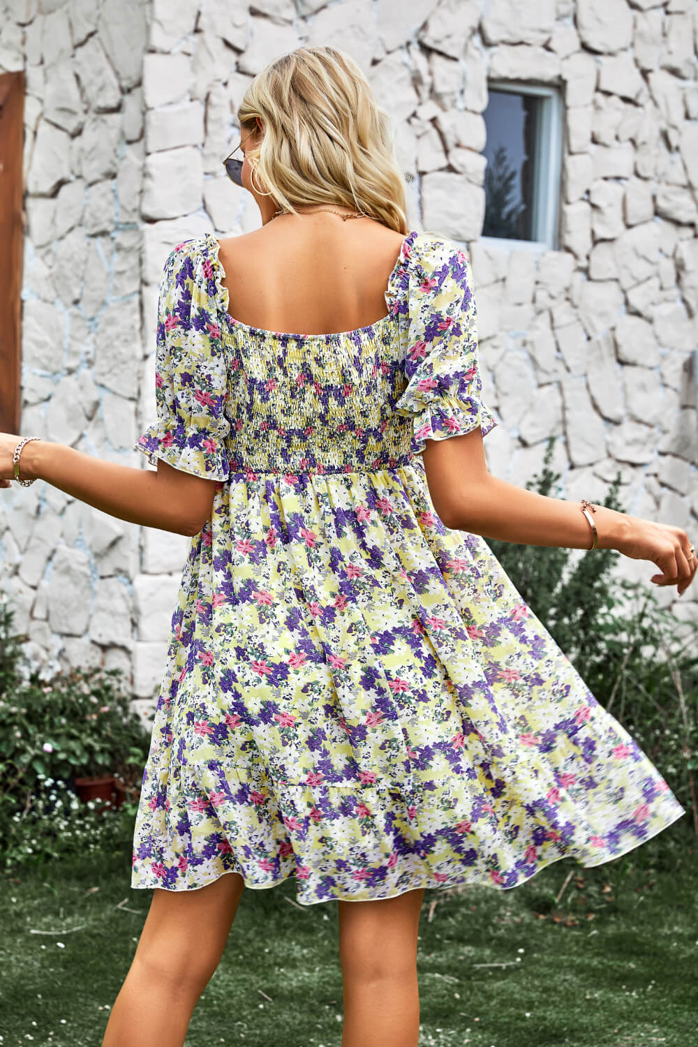 Kaydence Floral Frill Dress