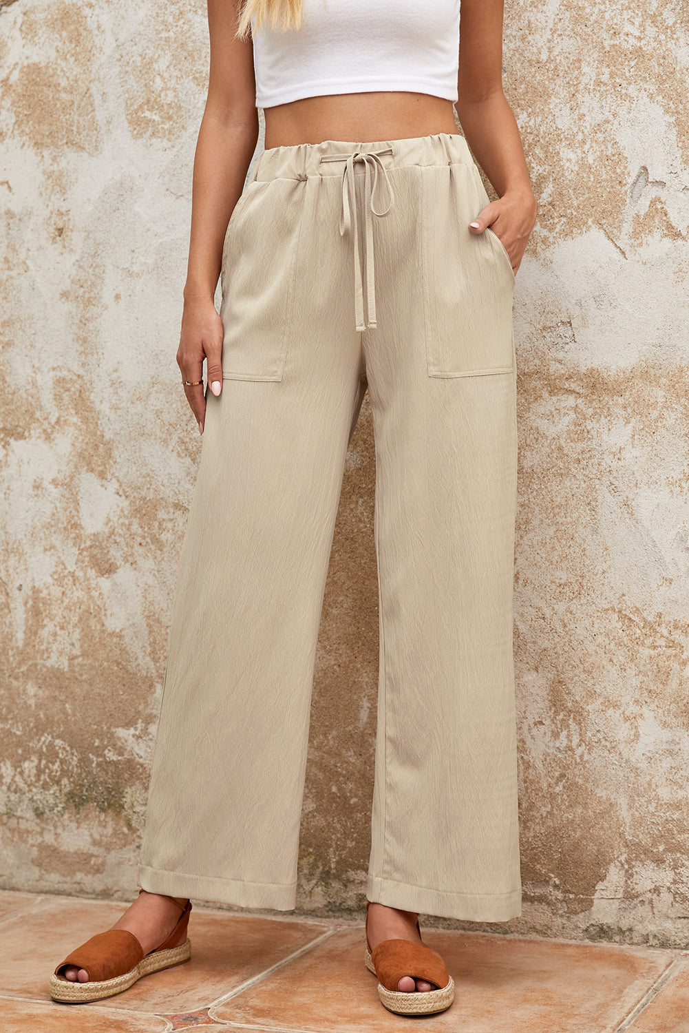 Ada Drawstring Waist Pants