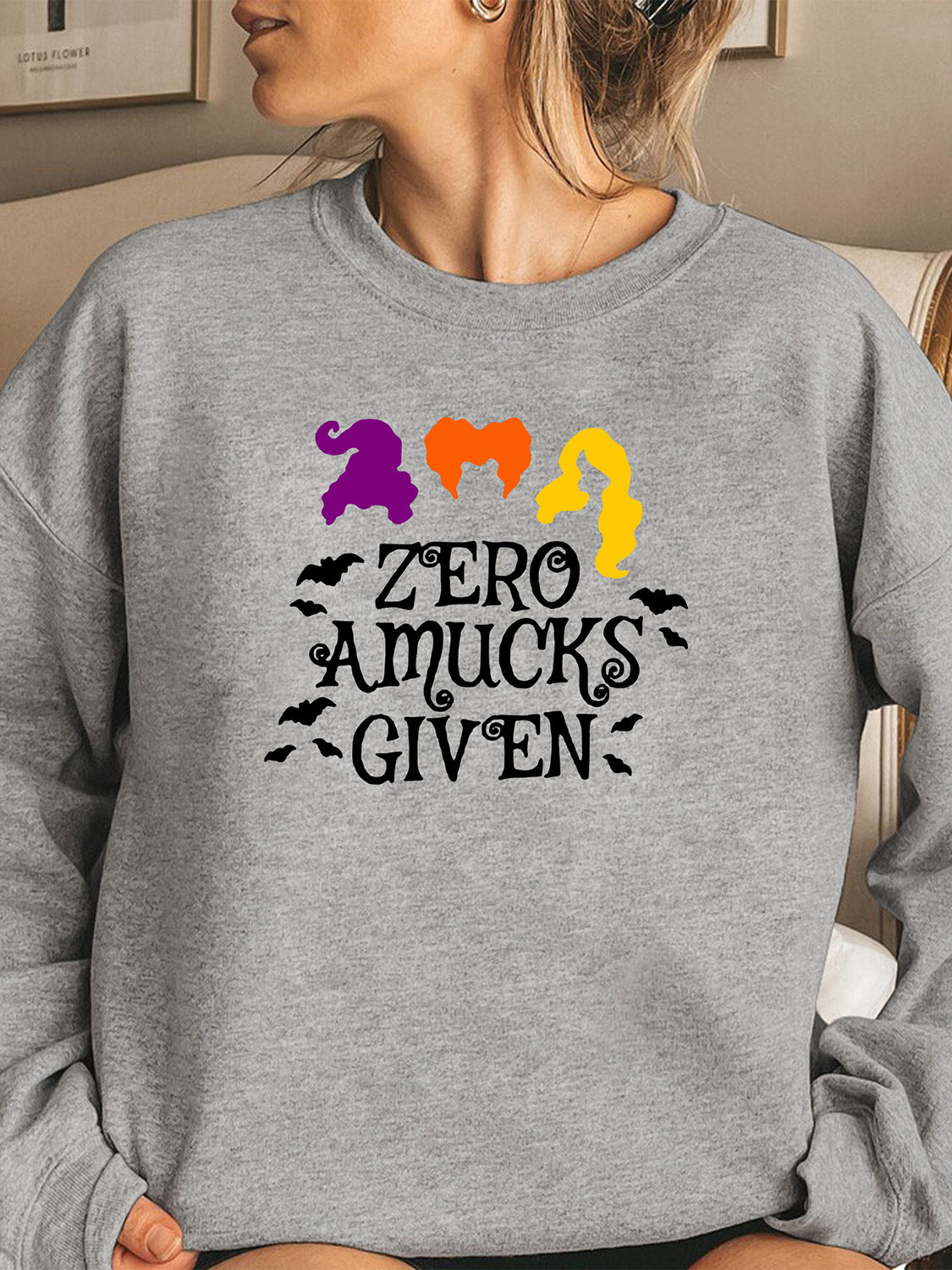 ZERO AMUCKS GIVEN Graphic Sweatshirt