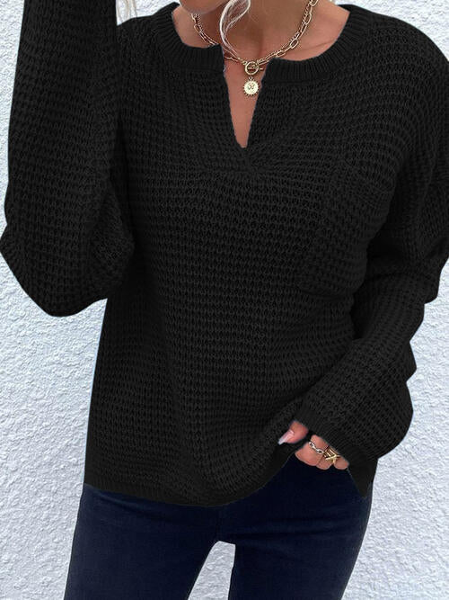 Paityn Notched Sweater