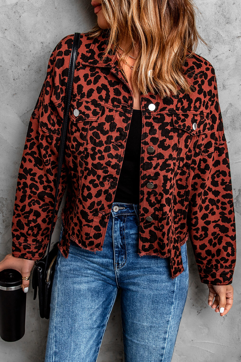 Izabella Leopard Print Jacket