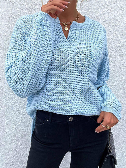 Paityn Notched Sweater