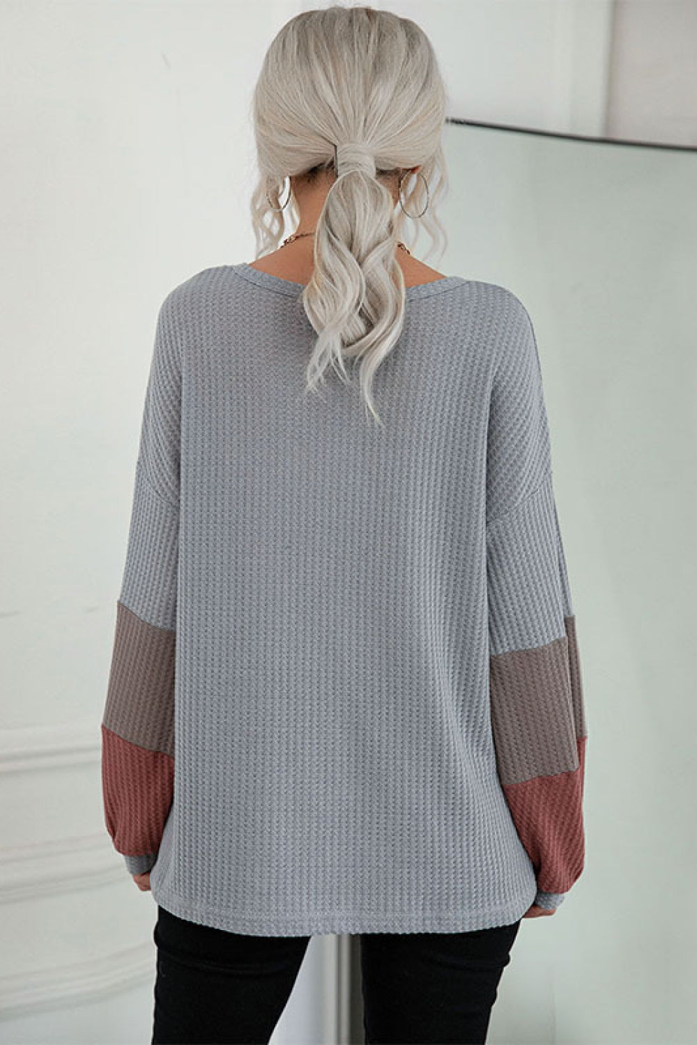 Cynthia Waffle Knit Tee