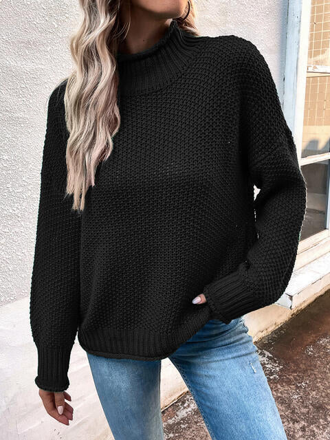 Myra Roll Hem Sweater