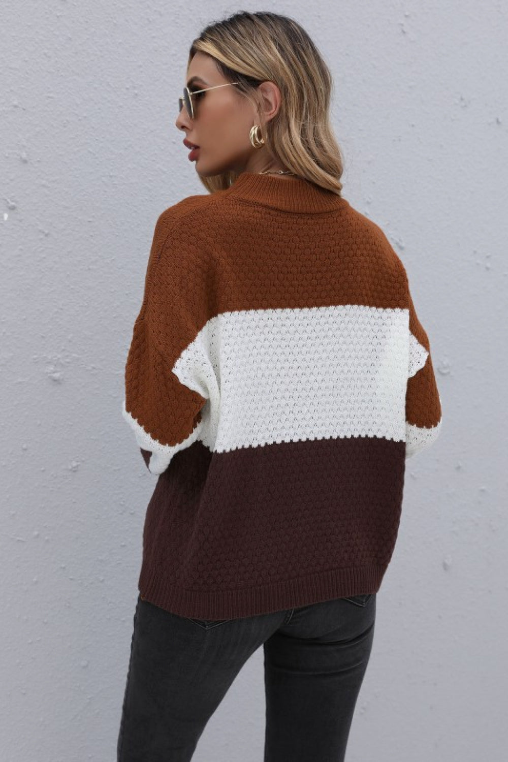 Chloe Block Long Sleeve Sweater