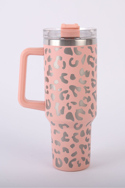 Ryanne Leopard Tumbler in Peach