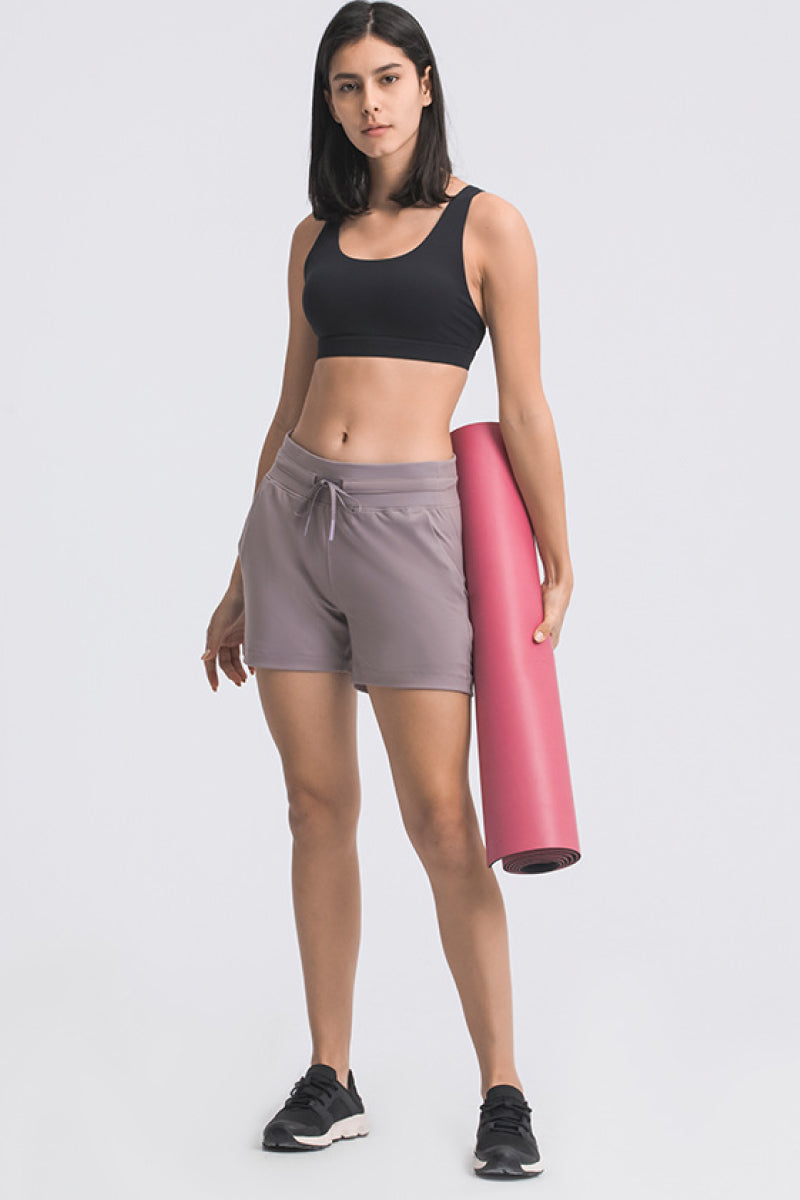 Elyse Waist Tie Active Shorts