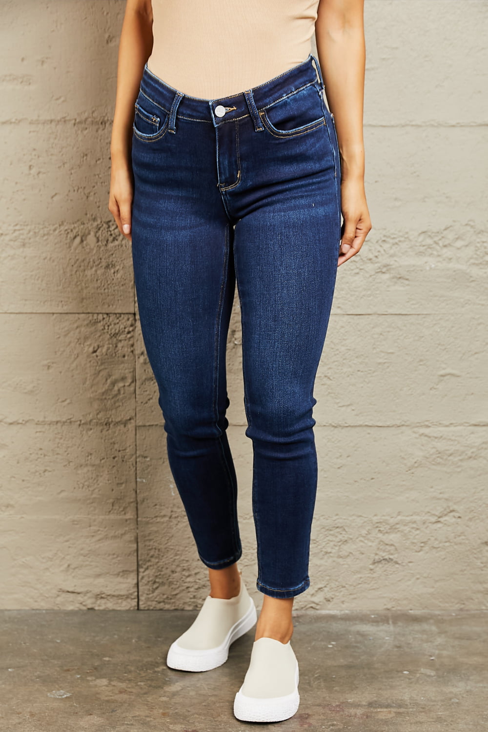 Adeline Mid Rise Slim Jeans