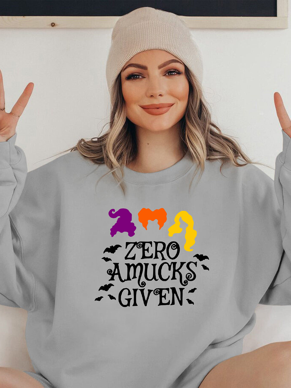 ZERO AMUCKS GIVEN Graphic Sweatshirt