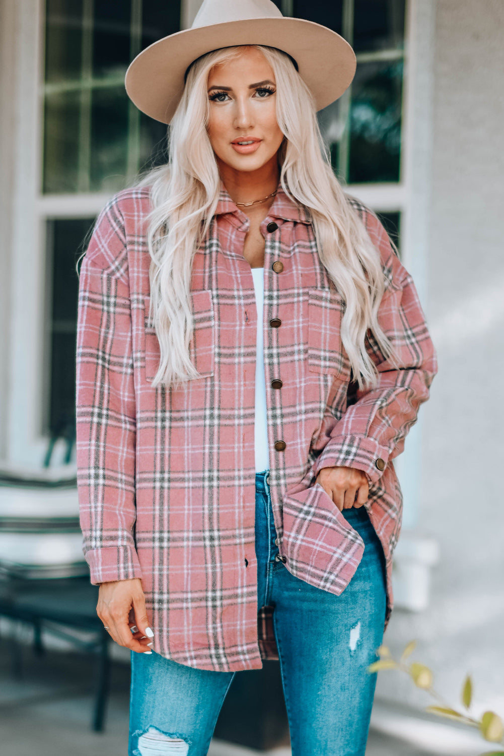 Riley Plaid Shacket