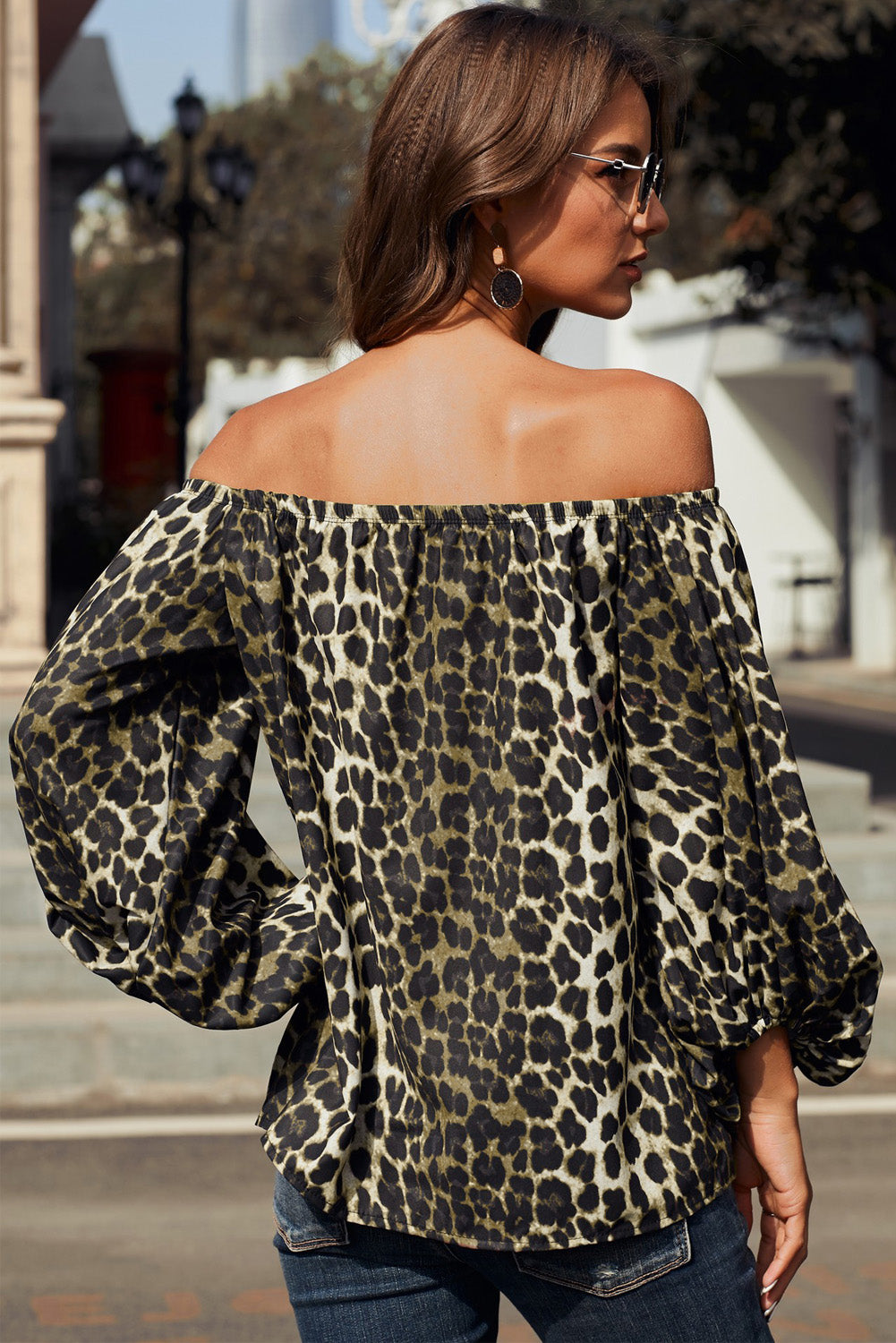 Lea Off-Shoulder Balloon Sleeve Top