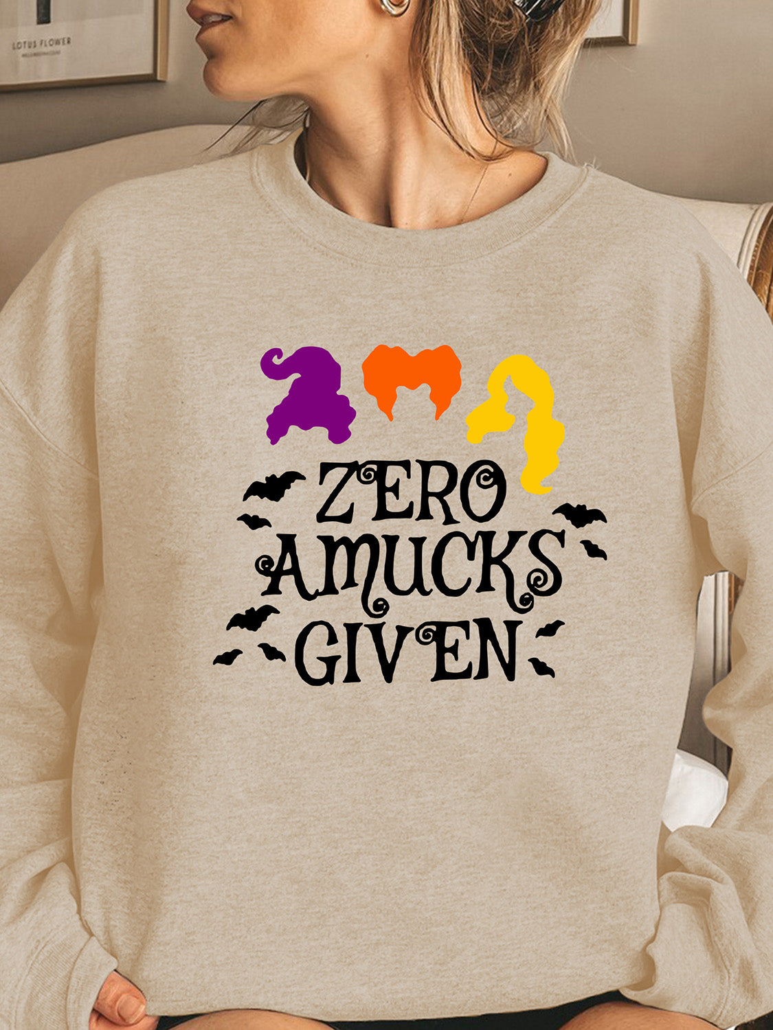 ZERO AMUCKS GIVEN Graphic Sweatshirt