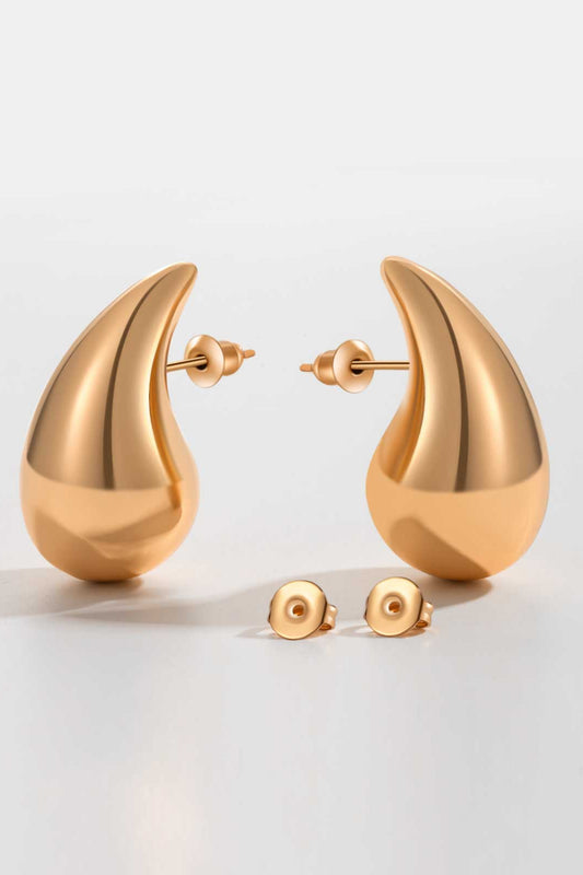 Alani Water Drop Brass Earrings