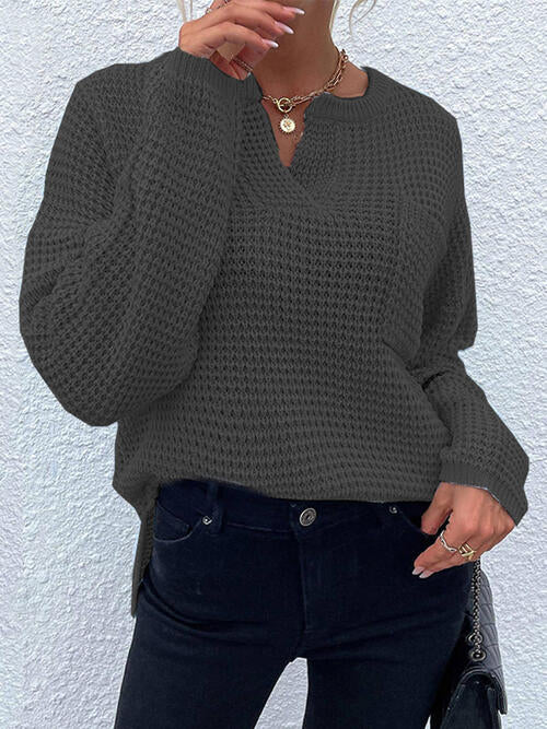 Paityn Notched Sweater