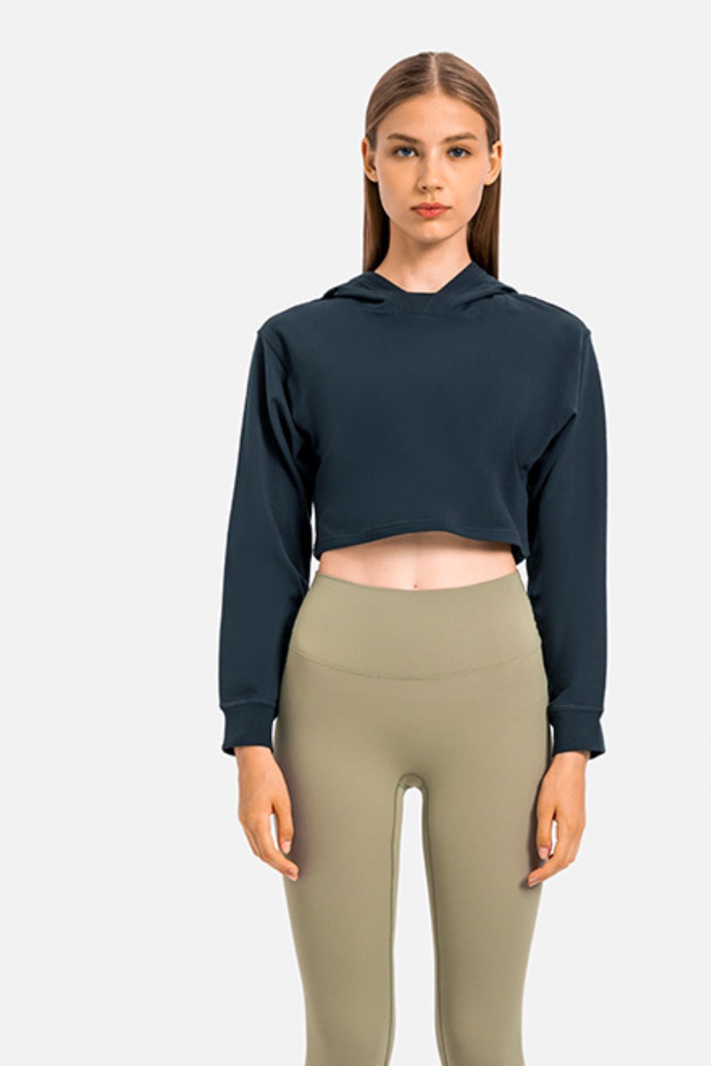 Alexia Cropped Sports Hoodie