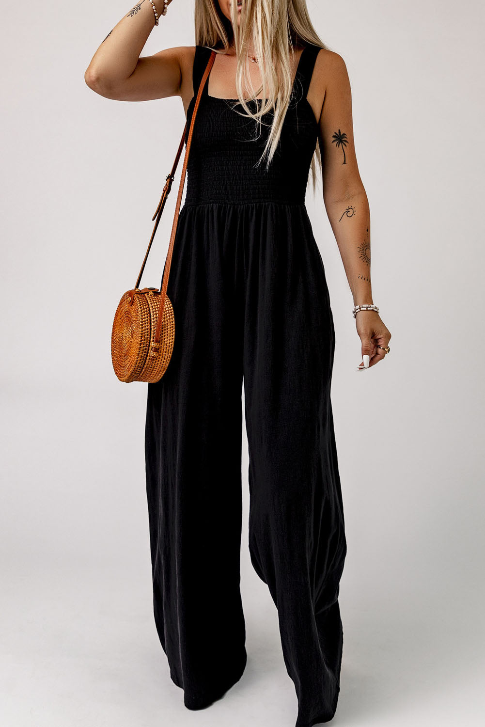 Zoe  Square Neck Jumpsuit