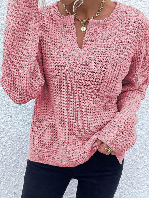 Paityn Notched Sweater