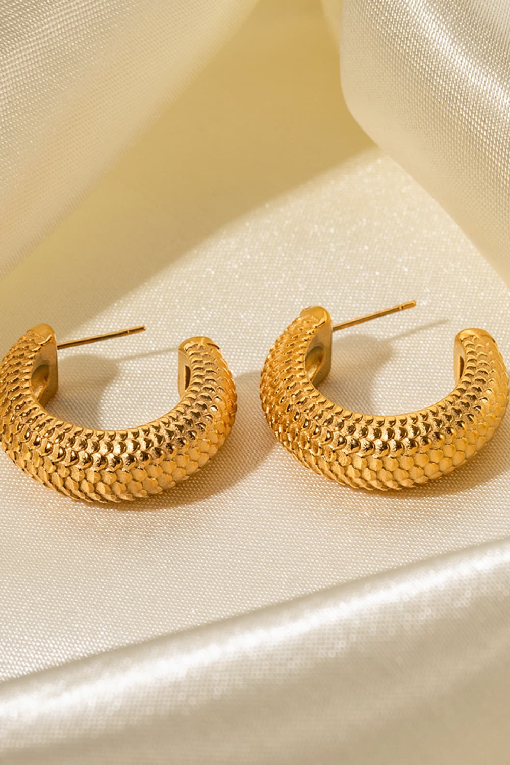 Elaina Scale Hoop Earrings