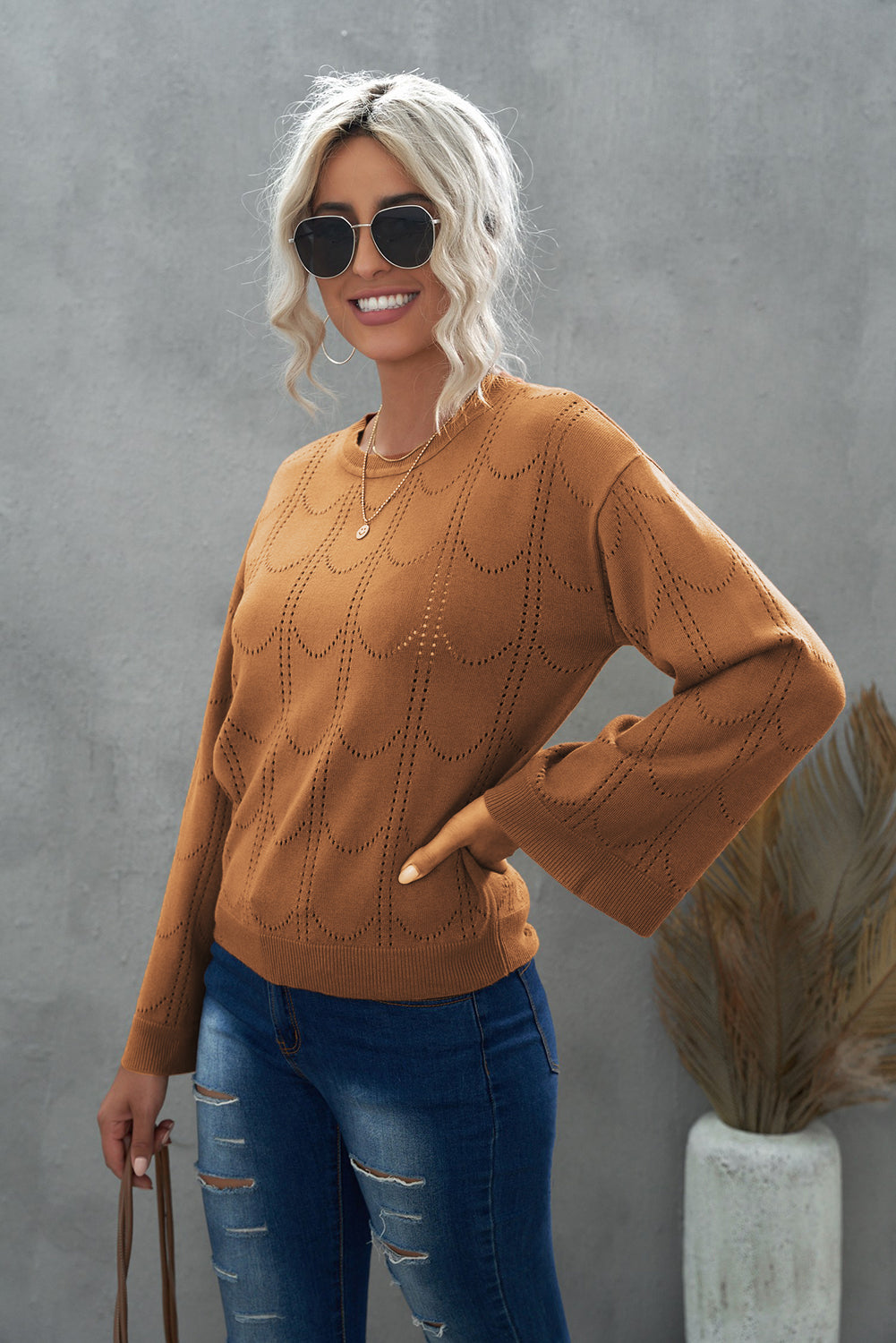 Phebe Flare Sleeve Sweater