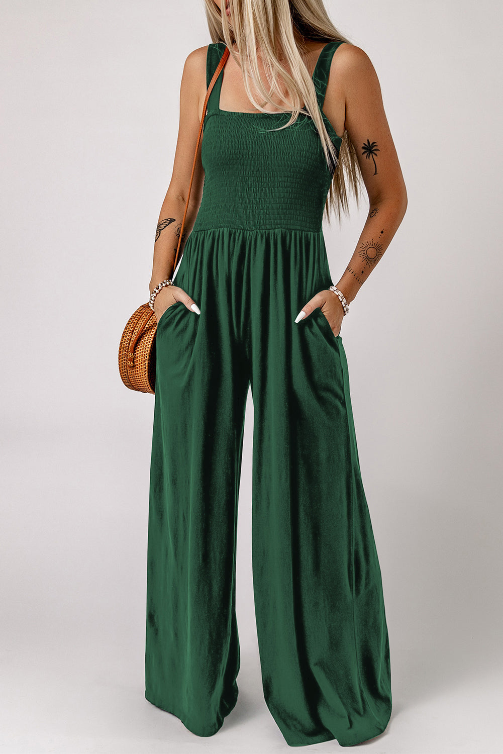 Zoe  Square Neck Jumpsuit