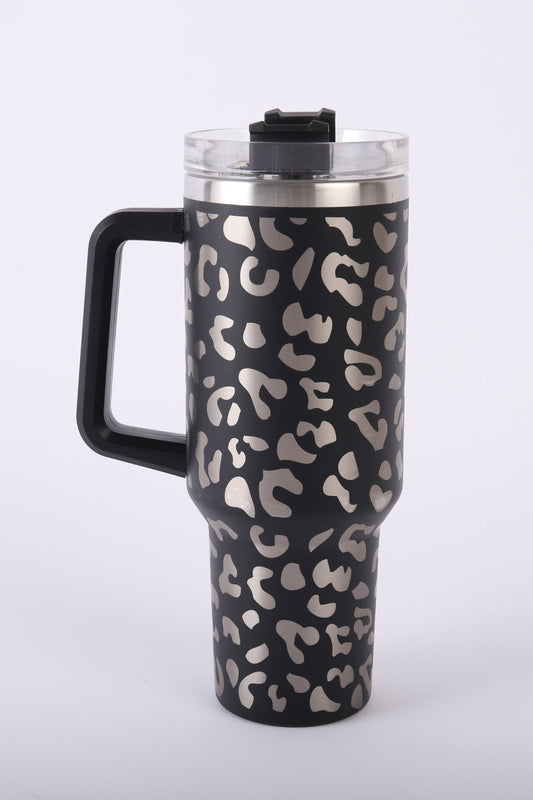 Ryanne Leopard Tumbler in Black